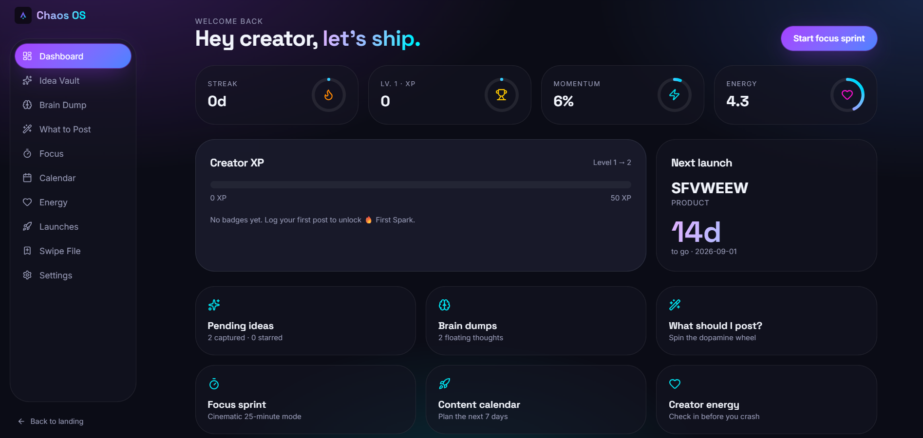 Creator OS (Helps To Manage Creator Or Influencer All Tasks With AI)